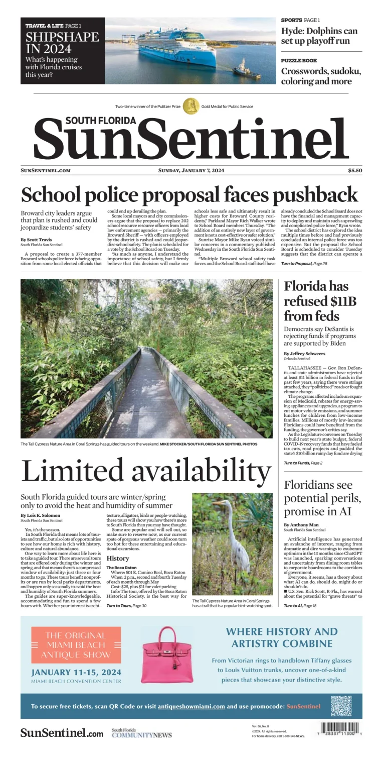 South Florida Sun-Sentinel Palm Beach (Sunday)