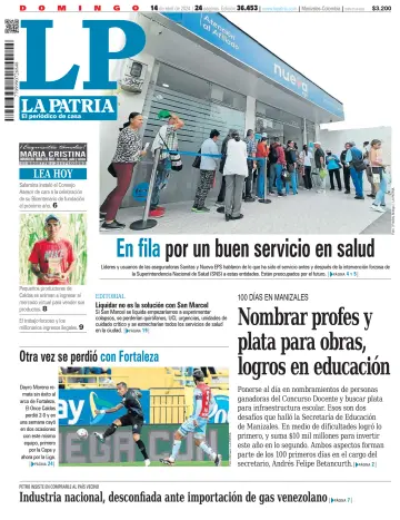 La Patria (Colombia) - 14 4月 2024