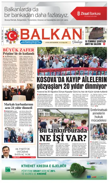 Balkan Günlüğü - 2 Sep 2019