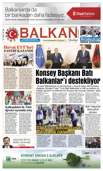 Balkan Günlüğü - 23 Sep 2019