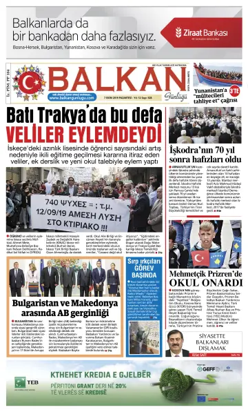 Balkan Günlüğü - 7 Oct 2019