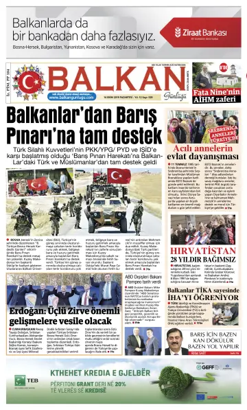 Balkan Günlüğü - 14 Oct 2019