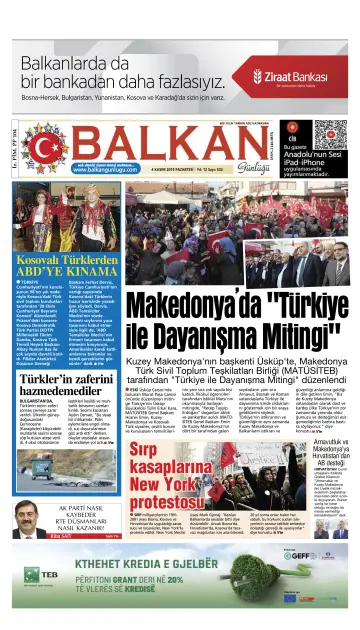 Balkan Günlüğü - 4 Nov 2019