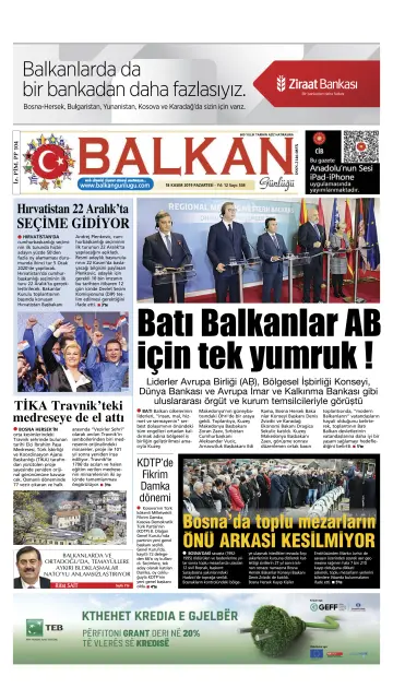 Balkan Günlüğü - 18 Nov 2019