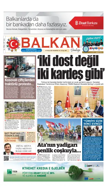 Balkan Günlüğü - 27 Sep 2021
