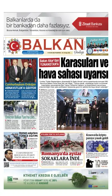 Balkan Günlüğü - 10 Jan 2022