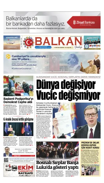 Balkan Günlüğü - 31 oct. 2022