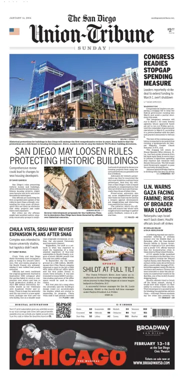 San Diego Union-Tribune (Sunday) - 14 Oca 2024