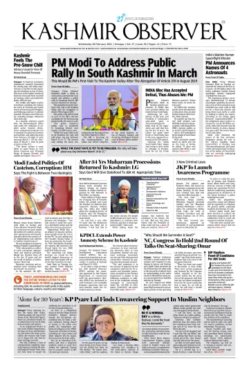 Kashmir Observer - 28 Feb 2024