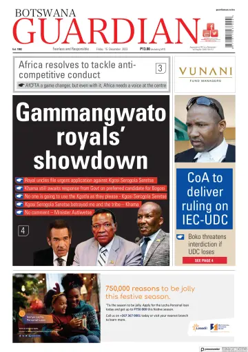 Botswana Guardian - 15 十二月 2023