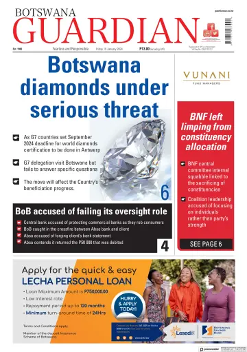 Botswana Guardian - 19 jan. 2024
