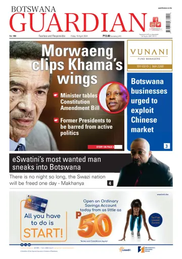 Botswana Guardian - 19 四月 2024