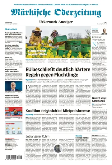 Märkische Oderzeitung (Angermünde) - 11 Apr 2024