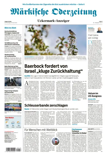 Märkische Oderzeitung (Angermünde) - 18 Apr 2024
