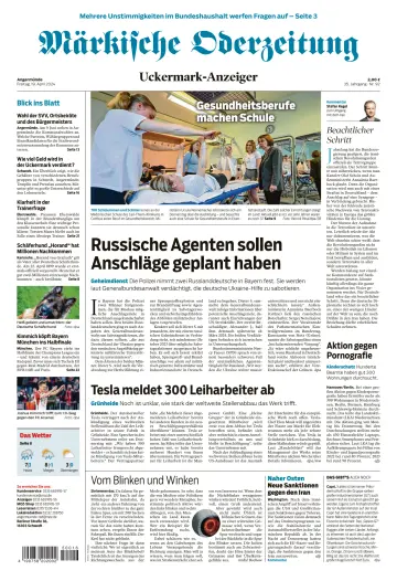 Märkische Oderzeitung (Angermünde) - 19 Apr 2024