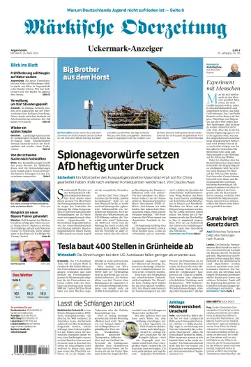Märkische Oderzeitung (Angermünde) - 24 Apr 2024