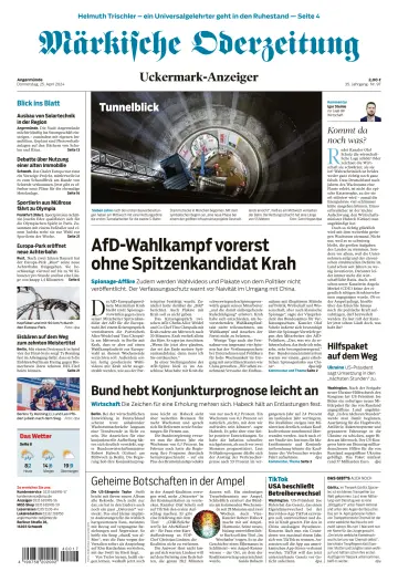 Märkische Oderzeitung (Angermünde) - 25 Apr 2024