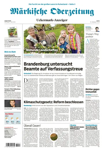 Märkische Oderzeitung (Angermünde) - 27 Apr 2024