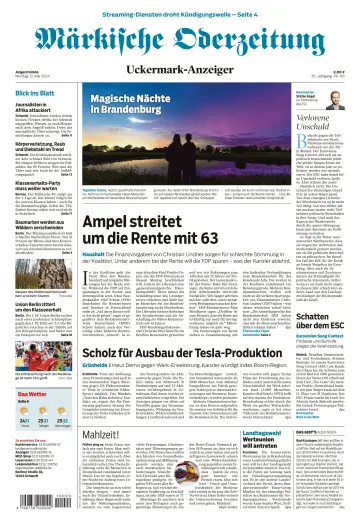 Märkische Oderzeitung (Angermünde) - 13 五月 2024