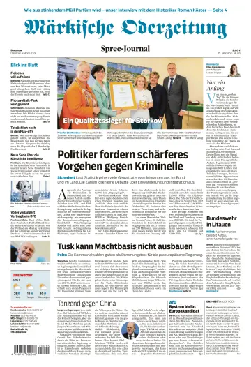 Märkische Oderzeitung (Beeskow) - 09 Apr. 2024