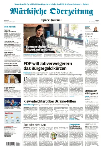 Märkische Oderzeitung (Beeskow) - 22 Apr. 2024