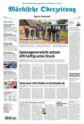 Märkische Oderzeitung (Beeskow) - 24 апр. 2024