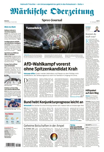 Märkische Oderzeitung (Beeskow) - 25 Apr. 2024