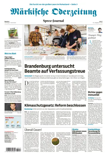 Märkische Oderzeitung (Beeskow) - 27 abr. 2024