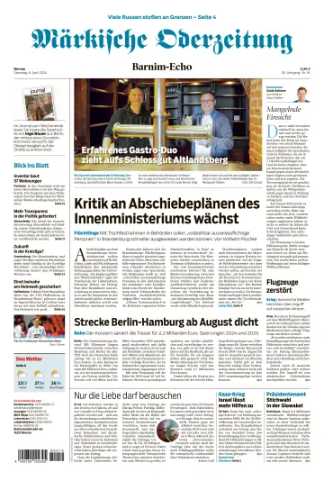 Märkische Oderzeitung (Bernau) - 6 Apr 2024