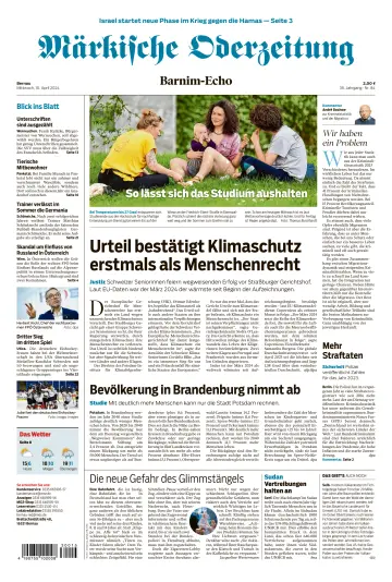 Märkische Oderzeitung (Bernau) - 10 апр. 2024