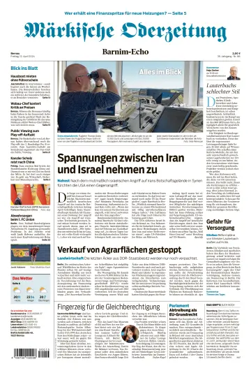 Märkische Oderzeitung (Bernau) - 12 Apr 2024