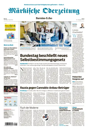 Märkische Oderzeitung (Bernau) - 13 avr. 2024