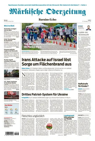 Märkische Oderzeitung (Bernau) - 15 avr. 2024
