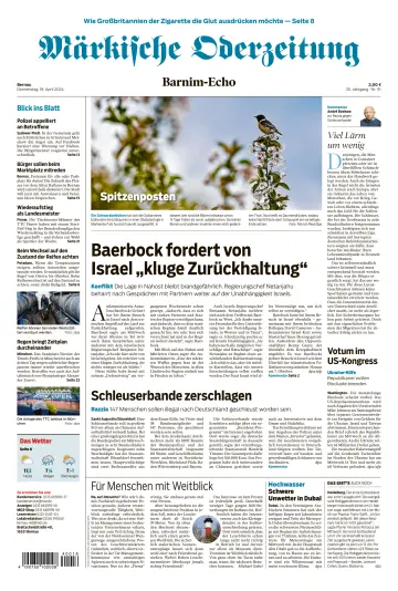 Märkische Oderzeitung (Bernau) - 18 abril 2024
