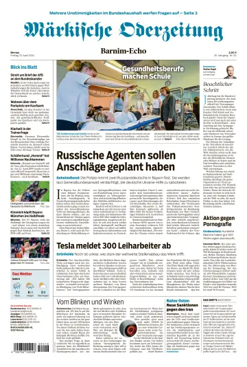 Märkische Oderzeitung (Bernau) - 19 avr. 2024