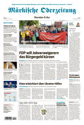 Märkische Oderzeitung (Bernau) - 22 Apr 2024