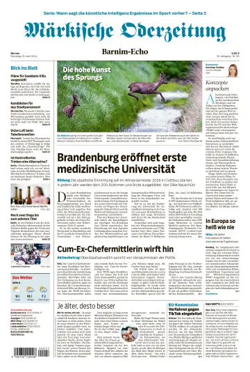 Märkische Oderzeitung (Bernau) - 23 avr. 2024