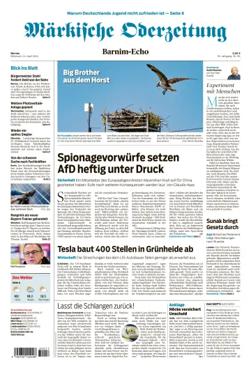 Märkische Oderzeitung (Bernau) - 24 4月 2024