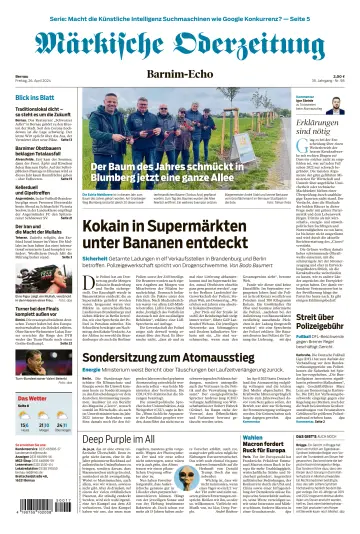 Märkische Oderzeitung (Bernau) - 26 Nis 2024