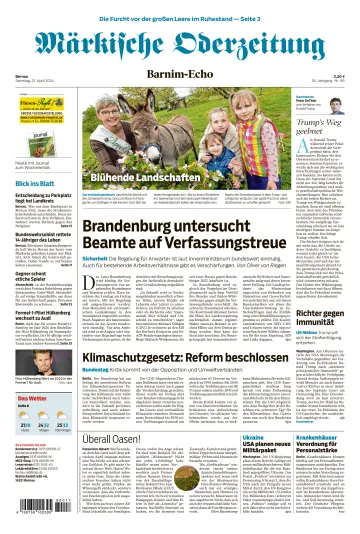Märkische Oderzeitung (Bernau) - 27 Apr 2024