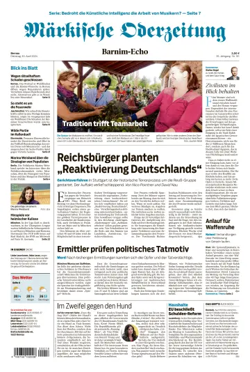 Märkische Oderzeitung (Bernau) - 30 四月 2024