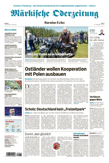 Märkische Oderzeitung (Bernau) - 02 mai 2024