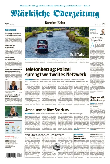 Märkische Oderzeitung (Bernau) - 03 mai 2024