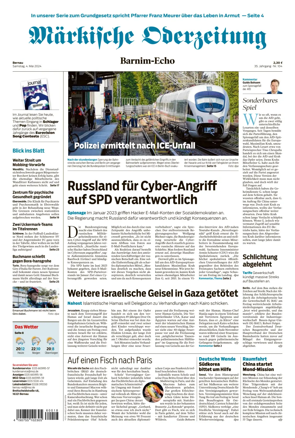 Märkische Oderzeitung (Bernau)