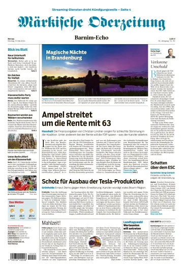 Märkische Oderzeitung (Bernau) - 13 五月 2024