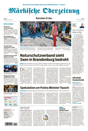 Märkische Oderzeitung (Bernau) - 14 май 2024