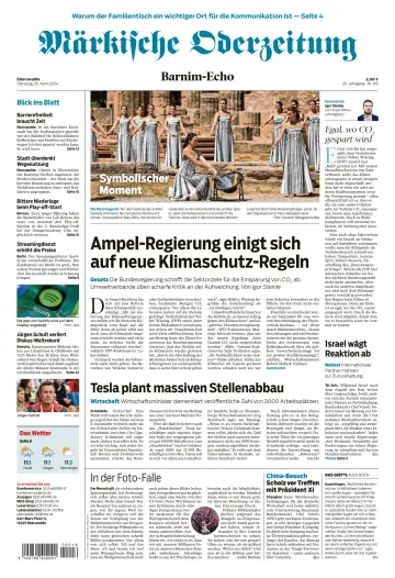 Märkische Oderzeitung (Eberswalde) - 16 Apr 2024