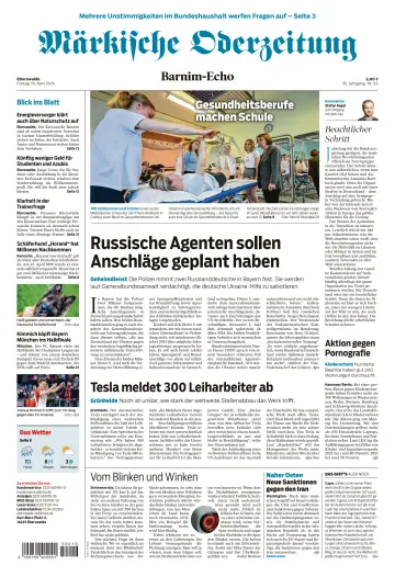 Märkische Oderzeitung (Eberswalde) - 19 Apr 2024