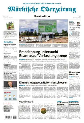 Märkische Oderzeitung (Eberswalde) - 27 Apr 2024
