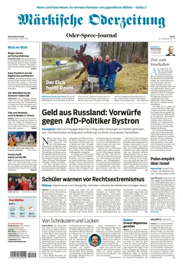 Märkische Oderzeitung (Eisenhüttenstadt) - 04 四月 2024